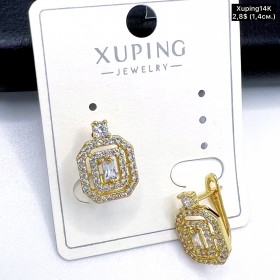 Сережки Xuping14К 10668 ( 1.4 см.)
